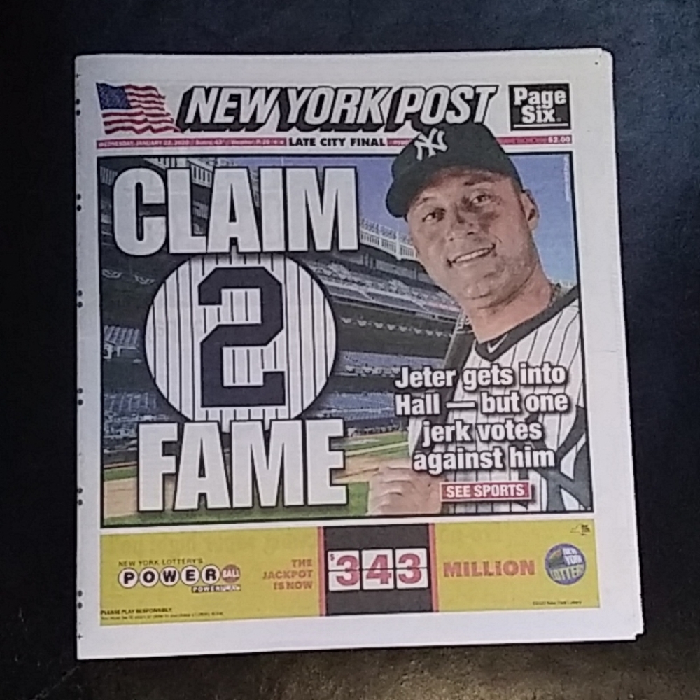 Derek Jeter newspaper great to collect